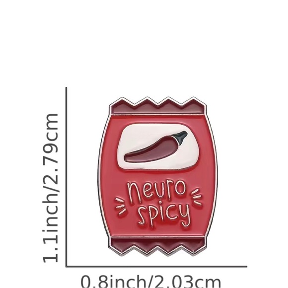 🆕 | Neuro Spicy | Custom Brooch Pin - Picture 4 of 6